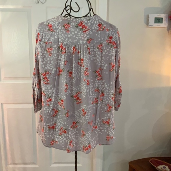 TORRID HARPER FLORAL LEOPARD TOP SIZE 2 - Picture 5 of 8